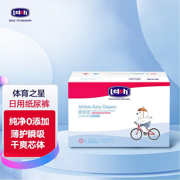lelch 露安适 拉拉裤体育之星拉拉裤超薄透气 日用纸尿裤L92片母婴玩具类商品-全利兔-实时优惠快报