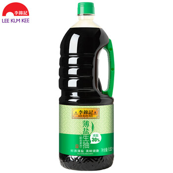 李锦记 酱油 薄盐生抽 少盐鲜酱油 1.52kg