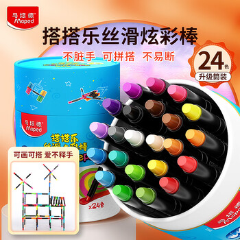 Maped 马培德 836502CH 旋转可拼搭彩绘棒 24色数码类商品-全利兔-实时优惠快报