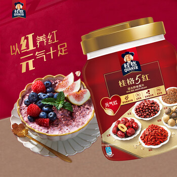 QUAKER 桂格 5红混合即食燕麦片 860g食品类商品-全利兔-实时优惠快报