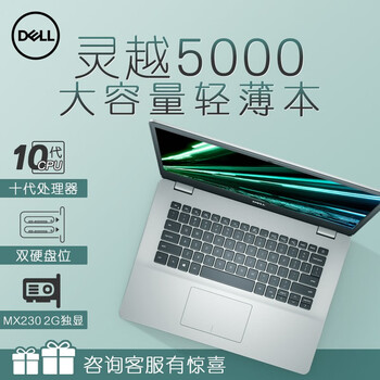 戴尔(DELL)旗舰店灵越5593/5493 15.6英寸/14英寸网课办公酷睿固态轻薄笔记本电脑 5493-1629|i5 8G 512G 2G独显