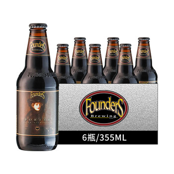 FOUNDERS 创始者 波特世涛 精酿啤酒 355ml*6瓶食品类商品-全利兔-实时优惠快报