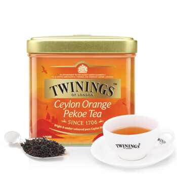 川宁 TWININGS 英国红茶精品锡兰红茶100g铁罐装原装进口红茶奶茶茶底