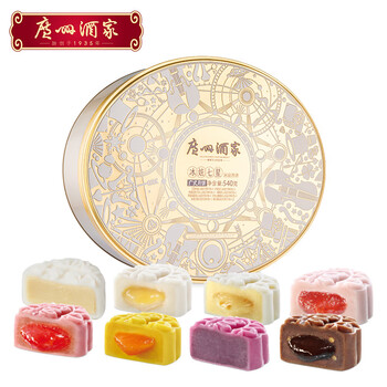 利口福 广州酒家 冰炫七星月饼礼盒 540g 8个装食品类商品-全利兔-实时优惠快报