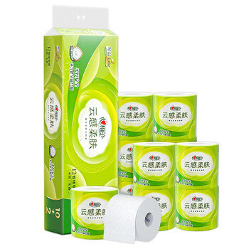 心相印 云感柔肤有芯卷纸 4层110克12卷+凑单品日用百货类商品-全利兔-实时优惠快报
