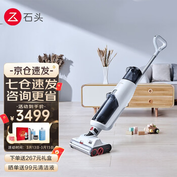 肖战同款石头（roborock）新品智能双刷洗地机U10 清洁电动拖把吸拖洗一体擦地家用扫地机吸尘器 石头新品洗地机U10