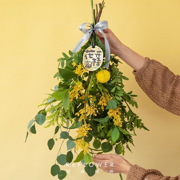 花点时间 绿植室内四季桂花 门挂花束全利兔-实时优惠快报