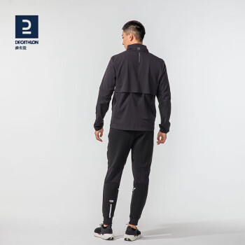DECATHLON 迪卡侬 全天候防风外套男女风衣防雨防水速干户外运动外衣夹克MSGJ黑色M-4426486运动户外类商品-全利兔-实时优惠快报