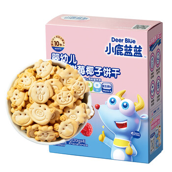 小鹿蓝蓝 婴幼儿有机树莓椰子饼干 80g 59元7件 另加2件赠品 共9件母婴玩具类商品-全利兔-实时优惠快报