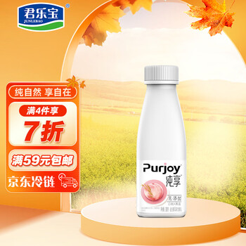 需抢券：君乐宝 纯享 白桃燕麦口味 300g*1瓶食品类商品-全利兔-实时优惠快报