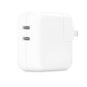 Apple 35W 双USB-C端口 电源适配器 双口充电器 充电插头 适用于iPhoneMaciPadAirPods部分型号