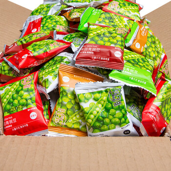 亿果缘（YIGUOYUAN）豌豆小包装休闲零食青豌豆青豆豌豆粒 100包* 5g 左右