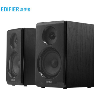 漫步者（EDIFIER）R33BT 2.0声道 木质多媒体音响音箱 笔记本电脑音响  蓝牙音箱 黑色
