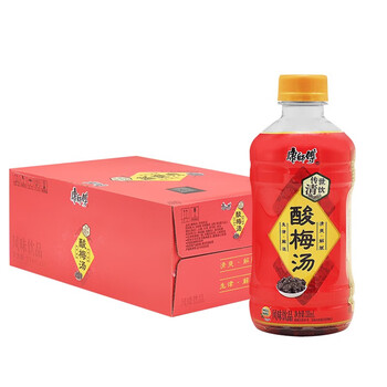 康师傅酸梅汤传世清饮330ml果汁果味饮料风味饮品新日期24瓶330ml整箱