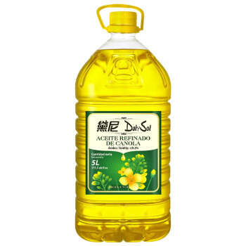 西班牙原装进口 黛尼（DalySol）压榨一级低芥酸菜籽油（芥花籽油）5L 食用油