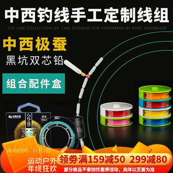 中西鱼线 中西钓线极蚕手工绑好成品线组方便钓鱼线组台钓主线组套装渔具配件 5.4米 2.0