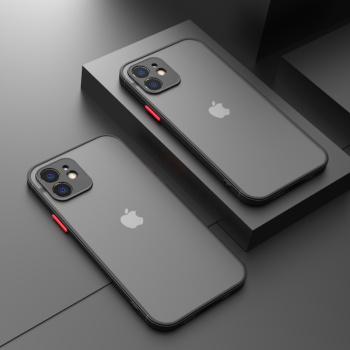 phone12手机壳苹果12promax保护套磨砂透明12mini镜头