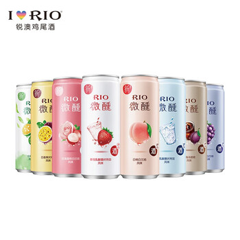 RIO 锐澳 微醺系列鸡尾酒套装330ml*8罐（八口味套装）果味气泡酒食品类商品-全利兔-实时优惠快报