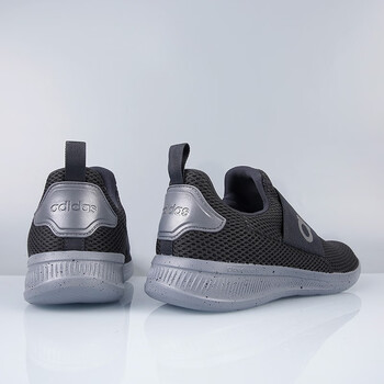 adidas 阿迪达斯 新款 LITE RACER ADAPT 4.0 网面一脚穿舒适耐磨透气休闲鞋 黑色灰底「GW8145 」 42.5运动户外类商品-全利兔-实时优惠快报