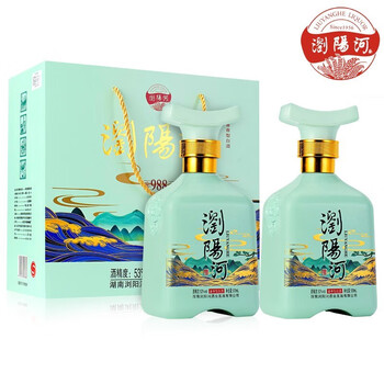 國醬 劉陽河 酱香型 53度 礼盒装500ml*2瓶　食品类商品-全利兔-实时优惠快报
