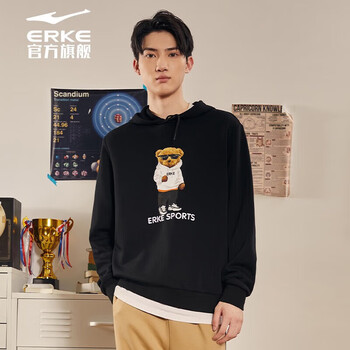 ERKE 鸿星尔克 男款运动卫衣 51222302038运动户外类商品-全利兔-实时优惠快报