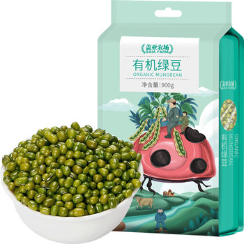 盖亚农场 有机绿豆 900g食品类商品-全利兔-实时优惠快报