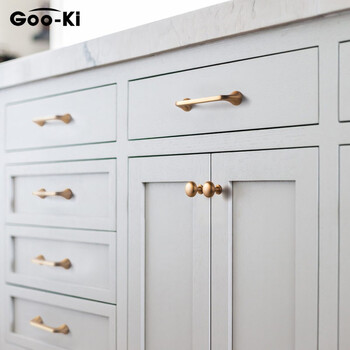 goo-ki 格奥琦 金色拉手现代简约美式小拉手橱柜衣柜门把手轻奢风拉手