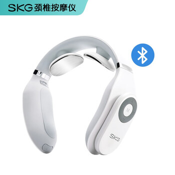 SKG 颈椎按摩器 颈椎按摩仪 肩颈按摩器 颈椎经络电脉冲护颈仪 4098 蓝牙款