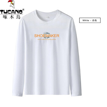 啄木鸟 男士纯棉印花长袖t恤服饰鞋包类商品-全利兔-实时优惠快报