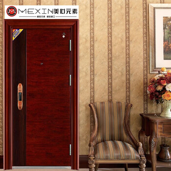 mexin美心智能防盗门全自动指纹锁s1家用甲级钢制入户安全门8085定制