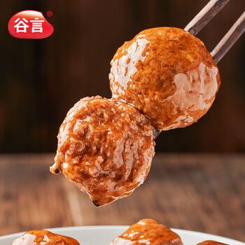 谷言 快手菜四喜丸子500g 加热即食 预制菜 方便速食 速冻菜肴食品类商品-全利兔-实时优惠快报