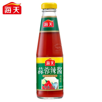 海天蒜蓉辣酱260g调味蒜香辣味凉拌调味品