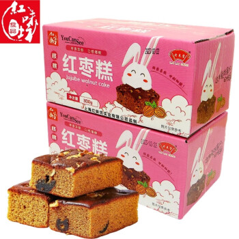 老来尝 核桃红枣糕点代餐坚果整箱面包 核桃红枣糕4箱全利兔-实时优惠快报