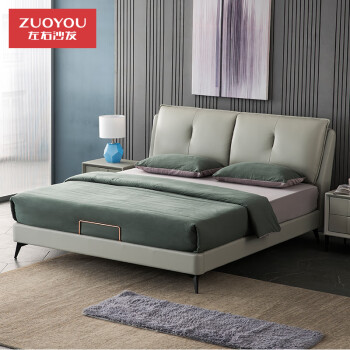 左右 欧式床1.5米 双人实木床1.8米卧室大床 DR090