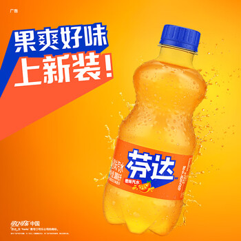 可口可乐（Coca-Cola）芬达 Fanta 橙味汽水碳酸饮料300ml*12瓶 整箱装新老包装随机发货