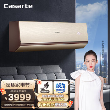 卡萨帝（Casarte）1.5匹 天悦 壁挂式空调挂机 变频 一级能效 原石系列 科技杀菌 CAS356ABA(81)U1以旧换新