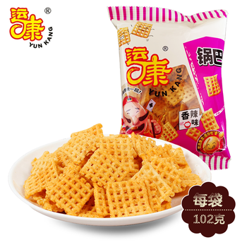 运康粗粮锅巴 香辣味102g 休闲零食锅巴大米大豆食品小吃 香辣味