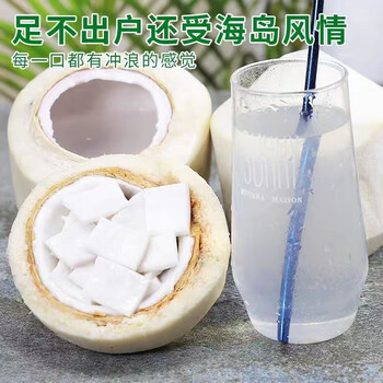 百果捞铺子 海南新鲜椰青孕妇小孩水果 精品9个食品类商品-全利兔-实时优惠快报