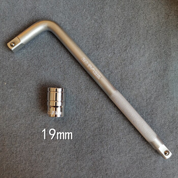 汽车轮胎扳手车载l形套筒省力拆卸换胎神器工具维修螺丝小汽车用19mm