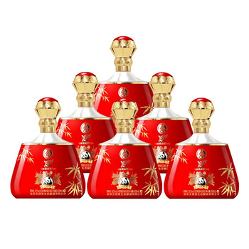 白酒酒水熊猫500ml整箱x60精藏五粮液白酒