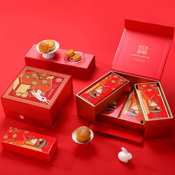 DXC 稻香村 月饼鎏金瑶月 12饼12味900g礼盒食品类商品-全利兔-实时优惠快报