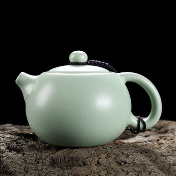 领匠 汝窑茶具茶壶 230ml （带壶绳）日用百货类商品-全利兔-实时优惠快报