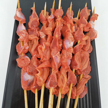 新鲜调味鸡胗鸡肾串烧烤冷冻商用半成品20串包腌制鸡胗串烧烤油炸食材