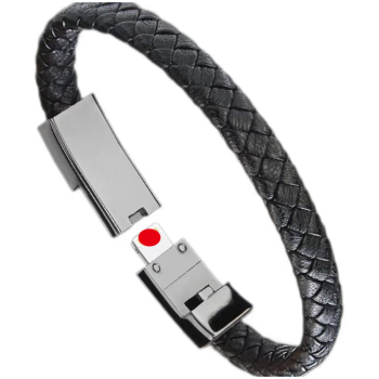 洛斯达 快充手环手链便携数据线type-c适为用于苹果华小米充电线 手环（苹果接口） 手环锌合金20cm（厘米）