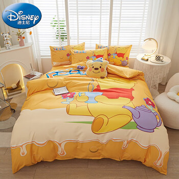 Disney 迪士尼 双人磨毛印花四件套 200*230cm家具家装类商品-全利兔-实时优惠快报