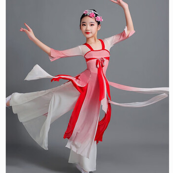 阿邦哥儿童古典舞演出服飘逸中国风舞蹈服装女童古风.