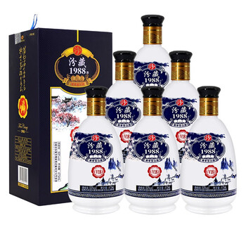 汾酒青花汾藏1988清香型白酒 53度v18系列商务 礼盒酒 475ml*6瓶