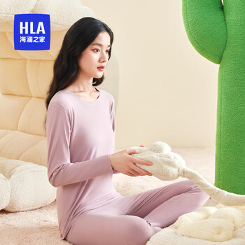 京东百亿补贴：海澜之家 小火-3分火 女士保暖内衣 230g 秋衣秋裤套装服饰鞋包类商品-全利兔-实时优惠快报