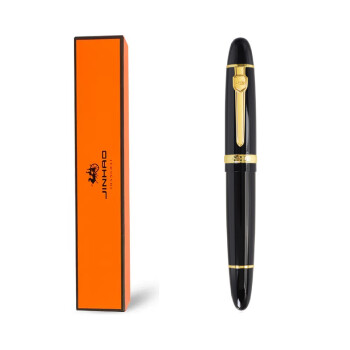 Jinhao 金豪 钢笔159大班系列 黑色金夹 F尖 0.5mm数码类商品-全利兔-实时优惠快报