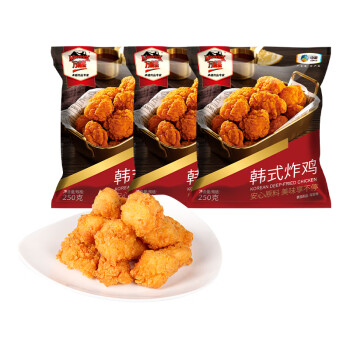 中粮万威客 韩式炸鸡  750g （250g*3袋) 微波炸鸡块 小吃夜宵半成品